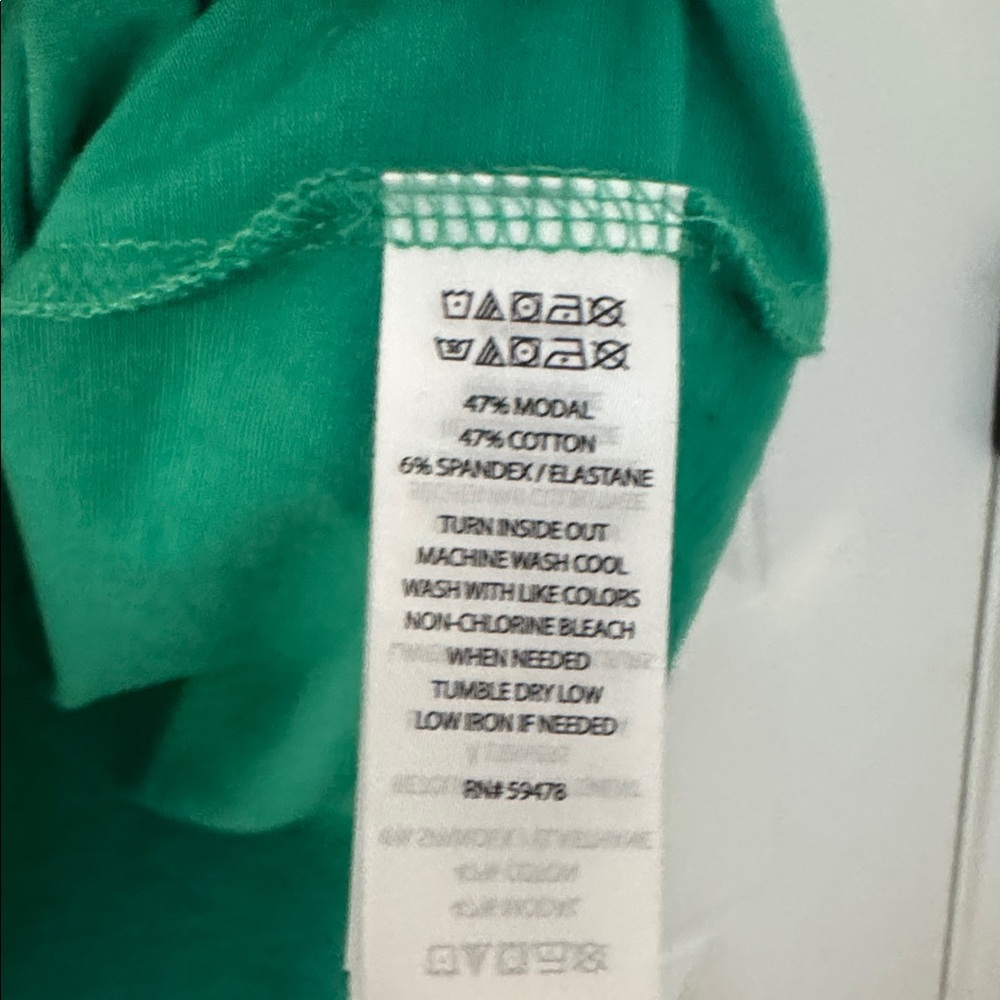 Max Studio Favorite Tee, Green, Medium - Picture 5 of 5